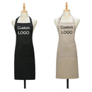 Personalized Kitchen Apron for Women & Men – Custom Logo Chef Apron for Grill, Restaurant, Bar, Salon, Cafe, Studio