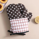 High-Temperature Resistant Oven Mitts – Linen Baking Gloves for Kitchen, Microwave & Grill Use