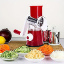 Manual Rotary Cheese Grater & Vegetable Slicer – Round Mandoline Shredder for Carrots, Potatoes, Veggies & More