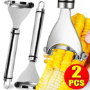 Stainless Steel Corn Planer – Ergonomic Corn Peeler & Stripper Tool for Home Kitchen Use