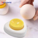Manual Egg Pricker with Plastic Base – Needle Egg Maker Tool for Boiled Eggs, Kitchen Whisk Accessory