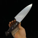 8-Inch Handmade Chef Knife – 3-Layer BG42 Aviation Steel Blade, Razor Sharp Longquan Forged Kitchen Cleaver