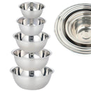 5pcs Stainless Steel Mixing Bowl Set – Non-Slip Nesting Bowls for Baking, Cooking, Salad & Whisking