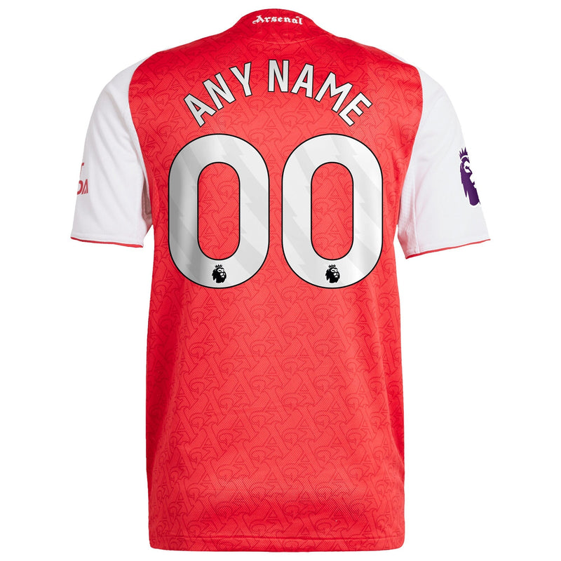 Arsenal adidas 2025/26 Home Custom Jersey - Red