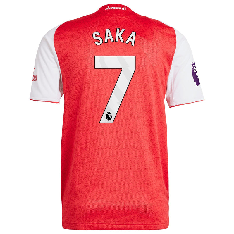Bukayo Saka Arsenal adidas 2025/26 Home Player Jersey - Red