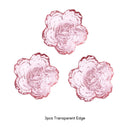 3Pcs Cherry Blossom Glass Sauce Dishes – Small Gold-Inlay Bowls for Dipping, Ice Cream & Desserts