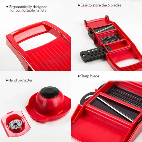 Myvit Vegetable Cutter & Slicer – Multi-Function Kitchen Tool with Steel Blade for Peeling, Grating & Slicing