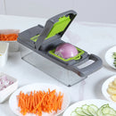 Multifunctional Vegetable Cutter & Slicer – Fruit, Potato, Carrot Grater with Basket & Peeler for Kitchen Use