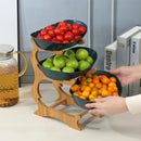 2/3-Layer Fruit & Snack Plate – Modern Plastic Dessert Stand for Candy, Dried Fruit, Cake, Salad & Home Decor