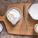 10-Inch Manual Egg Beater – Stainless Steel Balloon Whisk for Mixing Eggs, Milk, and Batter