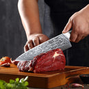 F.YOUNG 8-Inch Professional Chef’s Knife – Japanese 67-Layer Damascus Steel with VG10 Core, Ultra-Sharp for Meat & Vegetables