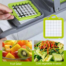 Multifunctional Vegetable Cutter & Slicer – Fruit, Potato, Carrot Grater with Basket & Peeler for Kitchen Use