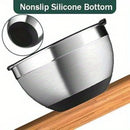 5-Piece Stainless Steel Mixing Bowl Set – Nesting Design for Baking, Cooking & Serving – Dishwasher Safe & Space-Saving