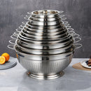 Large Capacity Stainless Steel Kitchen Strainer – Metal Basket for Washing & Filtering Food