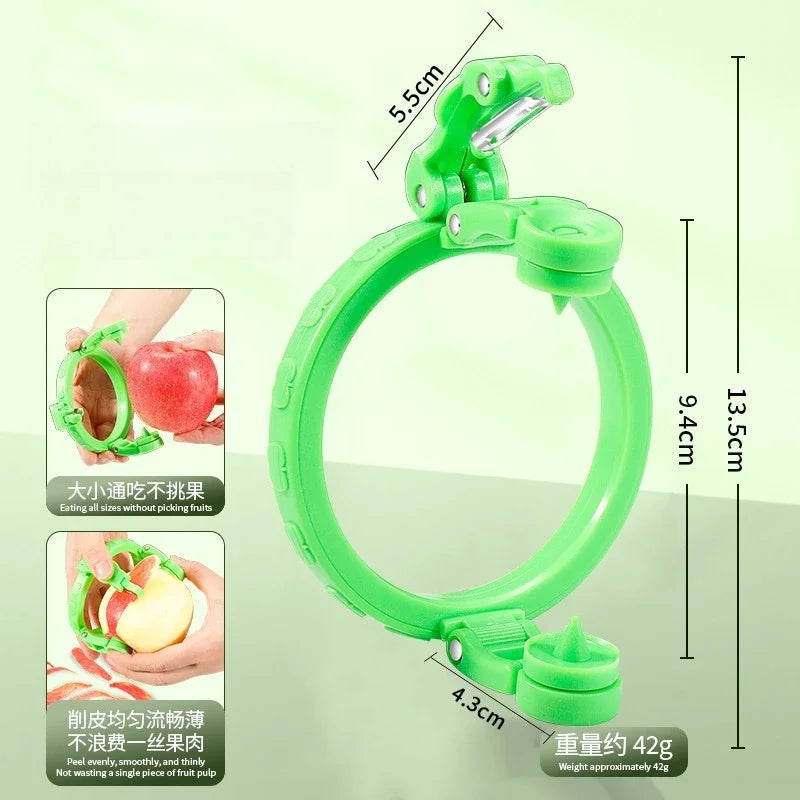 Handheld Rotating Fruit & Vegetable Peeler – Spiralizer Tool for Apples, Pears & More – Kitchen Gadget & Gift Idea