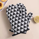 High-Temperature Resistant Oven Mitts – Linen Baking Gloves for Kitchen, Microwave & Grill Use