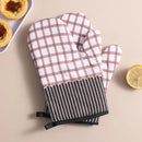 High-Temperature Resistant Oven Mitts – Linen Baking Gloves for Kitchen, Microwave & Grill Use