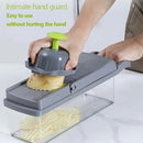 Multifunctional Vegetable Cutter & Slicer – Fruit, Potato, Carrot Grater with Basket & Peeler for Kitchen Use