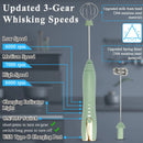 Powerful Rechargeable Handheld Milk Frother – Electric Foam Maker & Drink Mixer for Lattes, Coffee & Eggs