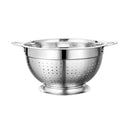 Large Capacity Stainless Steel Kitchen Strainer – Metal Basket for Washing & Filtering Food