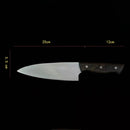 8-Inch Handmade Chef Knife – 3-Layer BG42 Aviation Steel Blade, Razor Sharp Longquan Forged Kitchen Cleaver