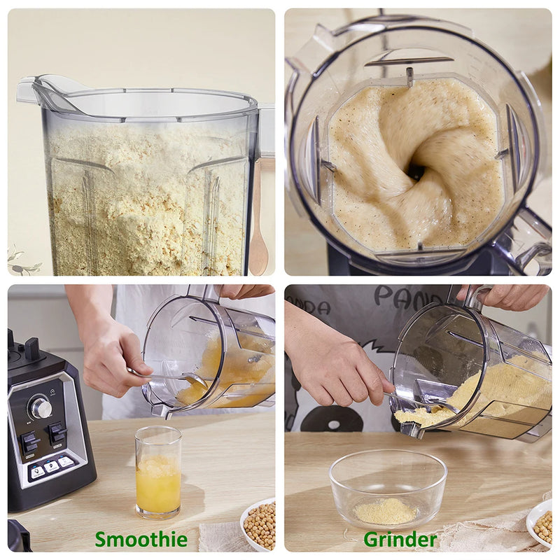 BioloMix Professional Automatic Smoothie Blender – BPA-Free 2L Low-Profile Jar with Food Mixer, Juicer & Ice Crusher