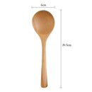 4Pcs Beech Wood Spoon Set – Japanese-Style Wooden Spoons for Soup, Rice, Noodles & Serving