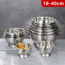 Large Capacity Stainless Steel Kitchen Strainer – Metal Basket for Washing & Filtering Food