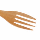 2-in-1 Natural Wood Cutlery – Dual-Head Soup Spoon & Fork, Eco-Friendly Tableware for Kitchen & Dining