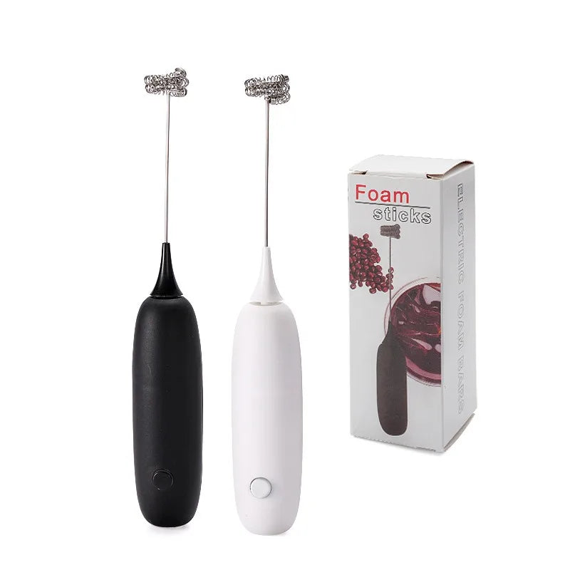 Mini Electric Milk Frother – Wireless Handheld Coffee Whisk & Egg Beater for Cappuccino, Latte & Kitchen Mixing