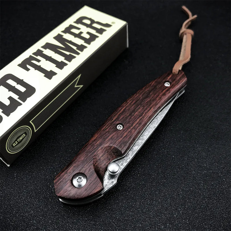Tactical Wood Handle 8CR13MOV for hunting outdoor