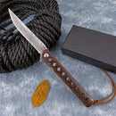 Tactical Wood Handle 8CR13MOV for hunting outdoor