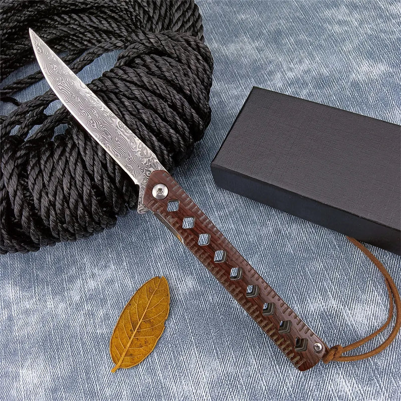Tactical Wood Handle 8CR13MOV for hunting outdoor