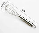 10-Inch Manual Egg Beater – Stainless Steel Balloon Whisk for Mixing Eggs, Milk, and Batter
