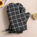 High-Temperature Resistant Oven Mitts – Linen Baking Gloves for Kitchen, Microwave & Grill Use