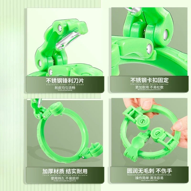 Handheld Rotating Fruit & Vegetable Peeler – Spiralizer Tool for Apples, Pears & More – Kitchen Gadget & Gift Idea
