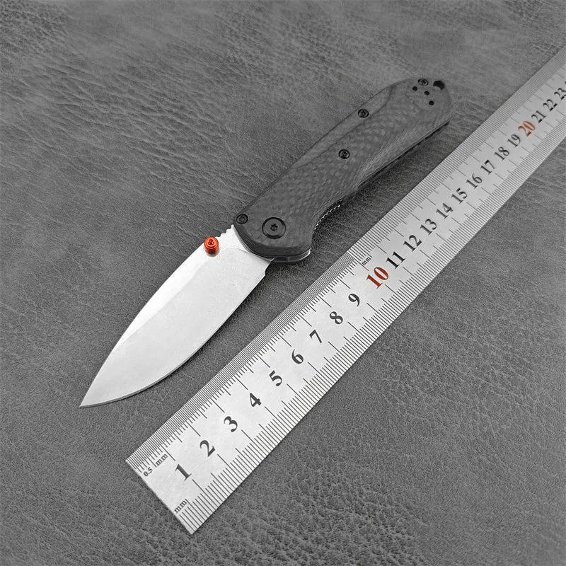 Hunt Knives™ Mini Freek 565-1 EDC Pocket Folding Knife with Black Carbon Fiber Handle For outdoor hunting knives