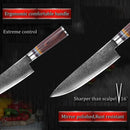 GRANDSHARP 67-Layer Japanese Damascus Steel Chef Knife Set - Traditional Chinese Style