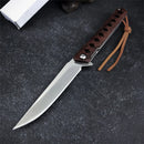 Tactical Wood Handle 8CR13MOV for hunting outdoor