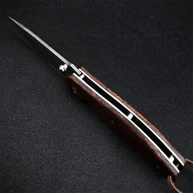 Tactical Wood Handle 8CR13MOV for hunting outdoor