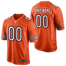 Chicago Bears Nike Game Alternate Jersey - Orange - Custom - Mens