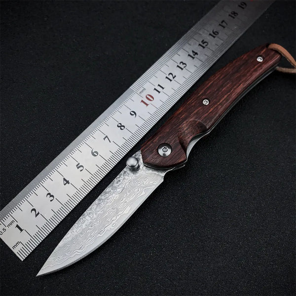 Tactical Wood Handle 8CR13MOV for hunting outdoor