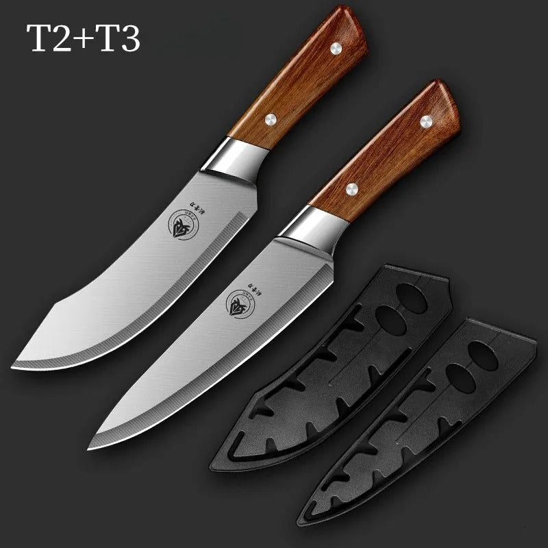 Heavy-Duty Butcher’s Meat Cleaver Knife – Razor Sharp Bone Cutter with Protective Cover
