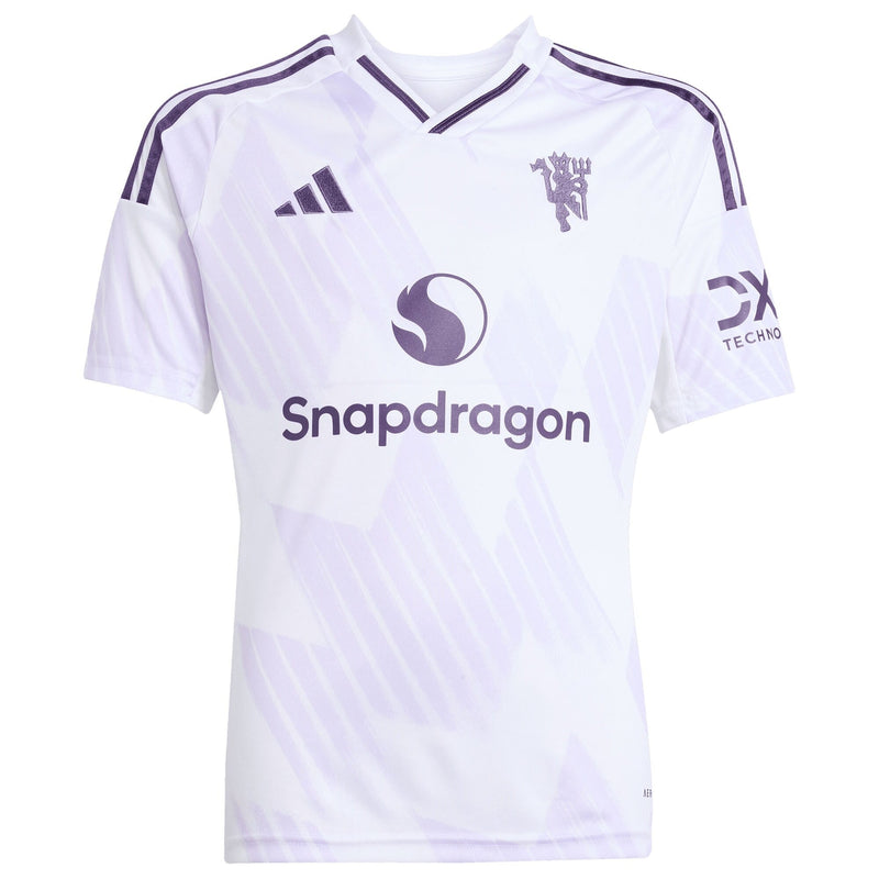 Bruno Fernandes Manchester United adidas Youth 2025/26 Away Player Jersey - White