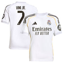 Vini Jr. Real Madrid adidas Youth 2025/26 Home Jersey - White