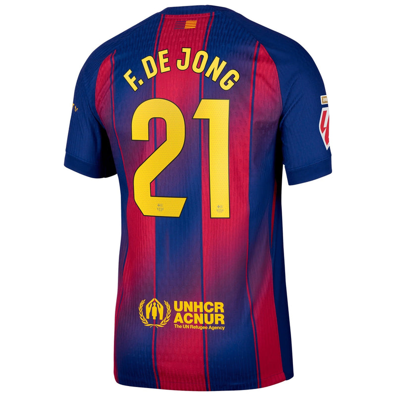 Frenkie de Jong Barcelona Nike 2025/26 Home Player Jersey - Navy