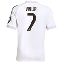 Vini Jr. Real Madrid adidas Youth 2025/26 Home Jersey - White