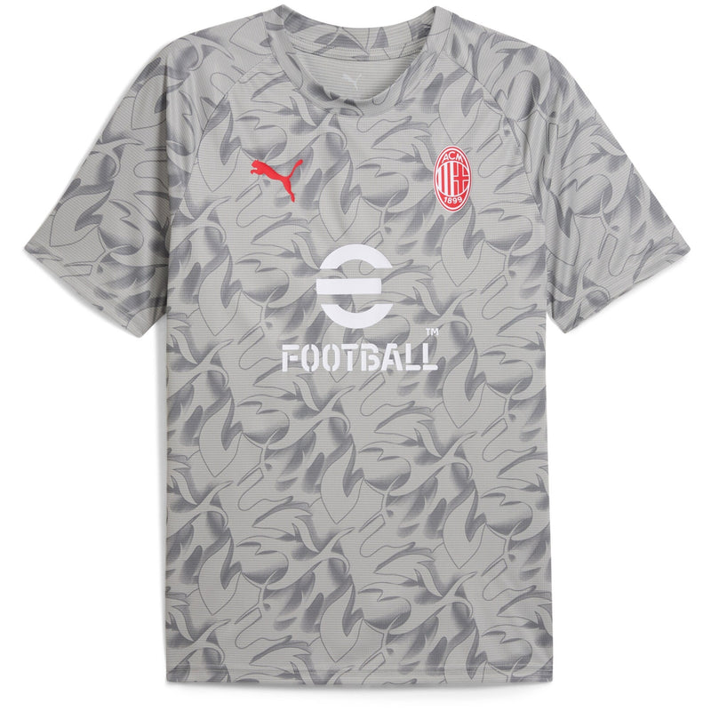 AC Milan Puma 2025/26 Pre-Match Training Jersey - Gray