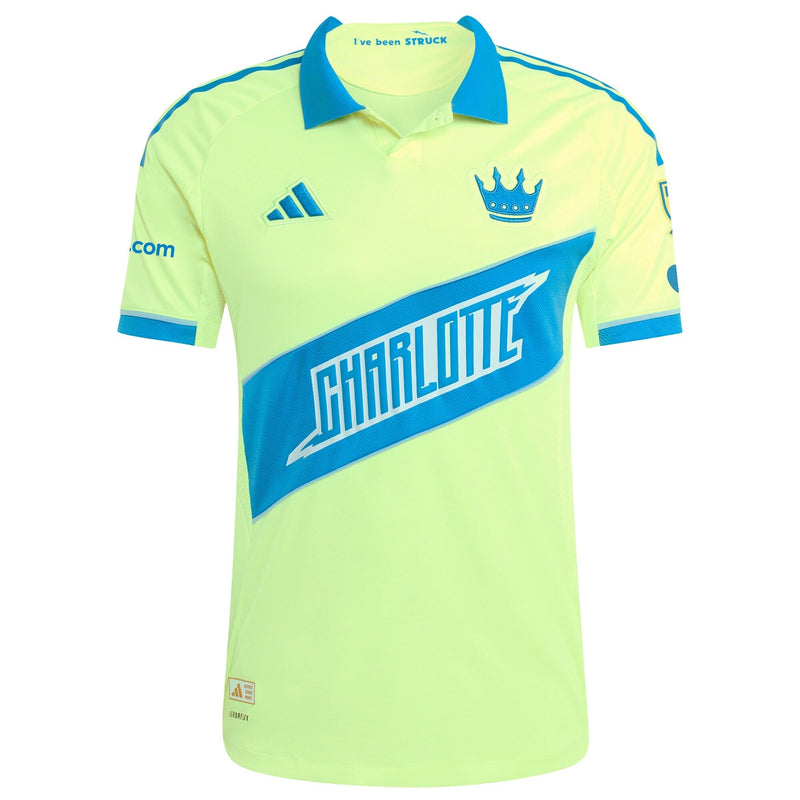 Charlotte FC adidas 2025 Third Custom Jersey - Yellow