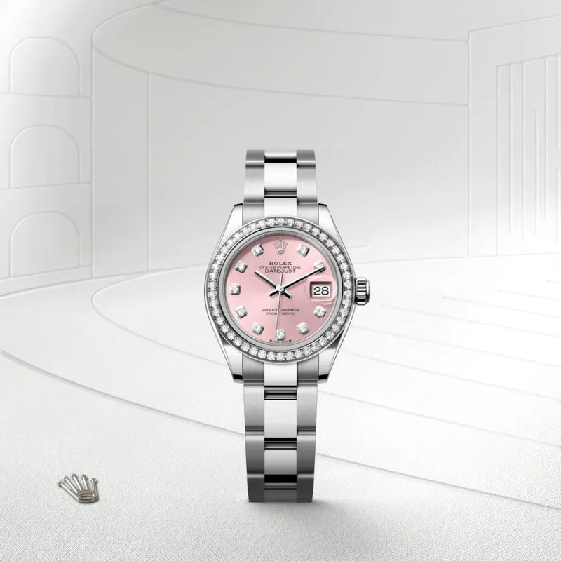 Lady-Datejust – 28 mm Grey Rolesor | Elegant Blend of Oystersteel and 18 ct White Gold